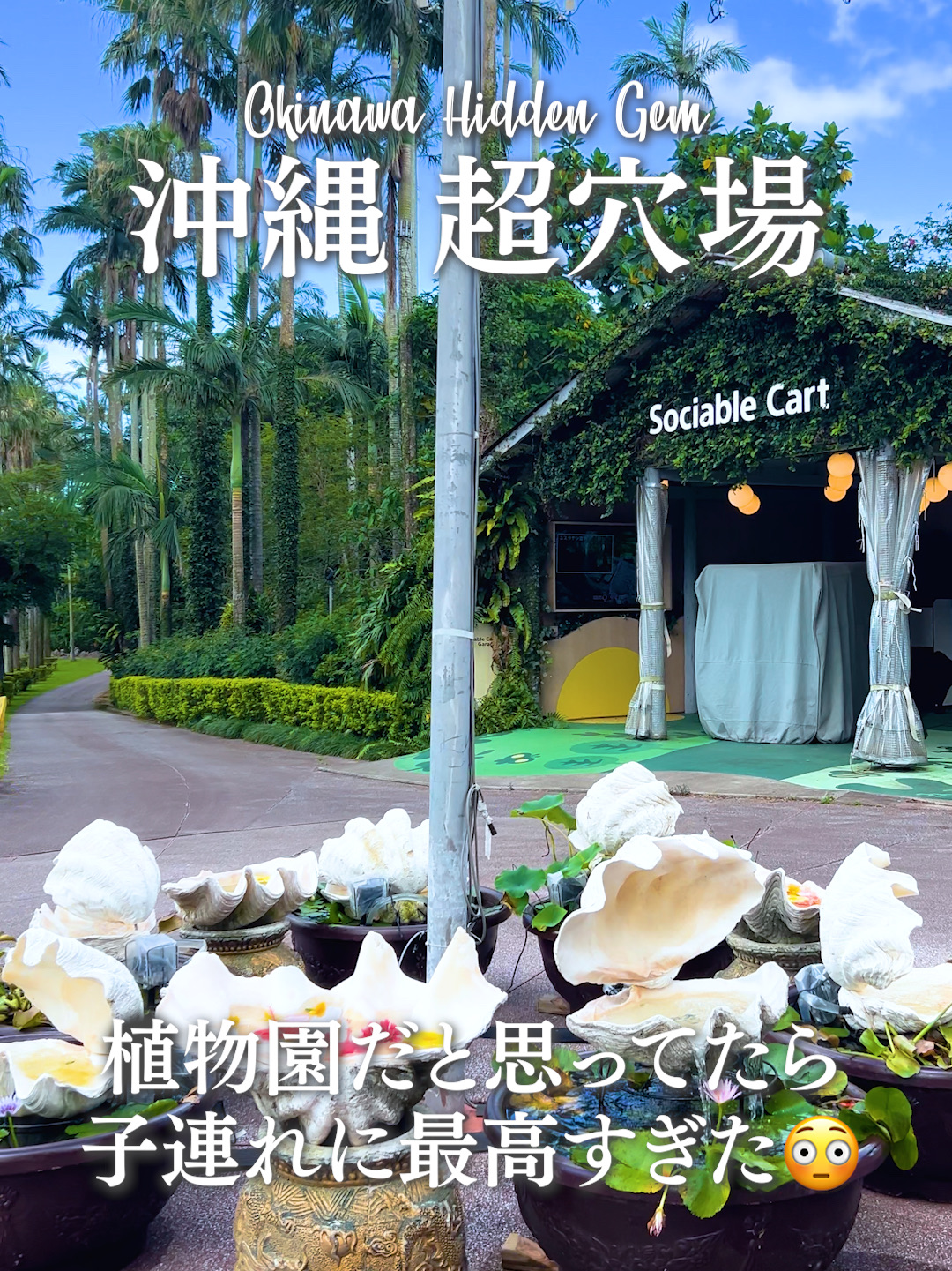 【沖縄】超穴場スポット！ただの植物園だと思って行ったら、子連れに最高すぎた😳🌺