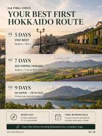 Hokkaido First-Timer Route Builder: Sapporo + Otaru + Furano–Biei — or Go East?
