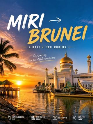 🇲🇾🇧🇳 Miri to Brunei in 4 Days | A Slow Journey Across Two Worlds