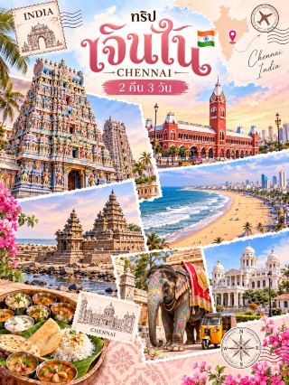✨ 2 nights, 3 days exploring the charm of Chennai, a city of beautiful temples, stunning beaches, and captivating South Indian culture. 🇮🇳🌊