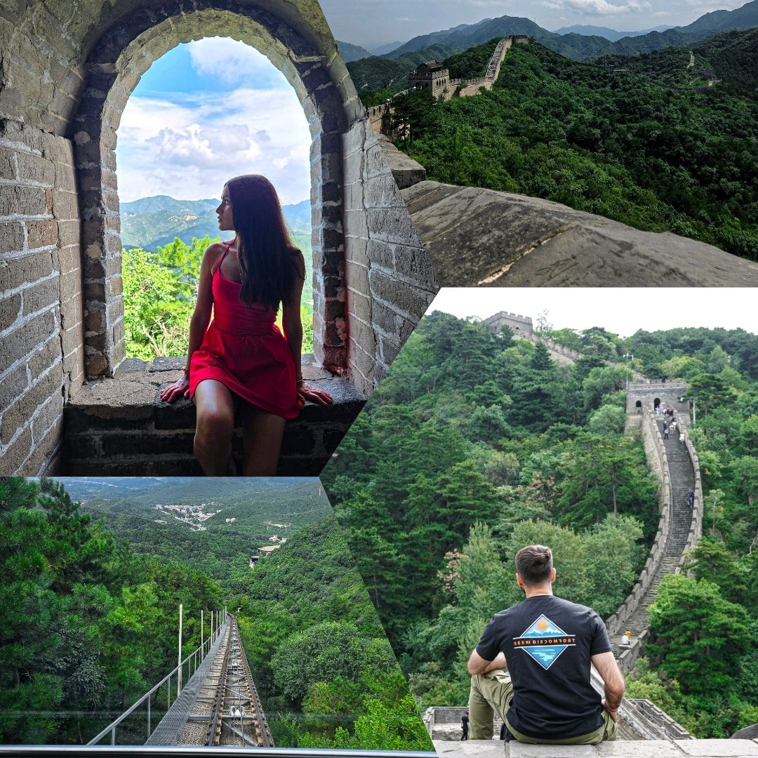 Bagian Badaling adalah bagian yang paling terkenal, mudah diakses, dan telah banyak dipugar dari Tembok Besar China, terletak sekitar 80 kilometer (50 mil) di barat laut pusat kota Beijing.🧱

🚶♂️Bagian Pendakian

Badaling terbagi menjadi Bagian Utara dan Bagian Selatan, dimulai dari gerbang utama.

Bagian Utara: Ini adalah rute yang paling populer, luas, dan menantang, dengan 12 menara pengawas. Pendakian antara menara pengawas ke-7 dan ke-8 adalah bagian yang paling curam, dikenal sebagai "Hero Slope".🏛

Bagian Selatan: Rute selatan lebih pendek dan memiliki medan yang lebih landai. Rute ini memiliki tujuh menara pengawas dan umumnya lebih sepi, menjadikannya pilihan yang baik untuk pendakian yang lebih santai. 🌲

🌟Fasilitas dan Layanan

Perjalanan yang dibantu: Kereta gantung menyediakan akses mudah ke titik-titik yang lebih tinggi, seperti Menara Utara ke-8 dan Menara Selatan ke-4. Kereta gantung darat melayani rute selatan.🚡

Museum dan pameran: Museum Tembok Besar dan Teater Fulldome Dream Great Wall memberikan wawasan tentang sejarah dan konstruksi tembok ini.🏢

Fitur lainnya: Situs ini juga mencakup Monumen Pahlawan dan pameran meriam kuno.