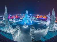 Harbin, China (Ice Festival starts late December)