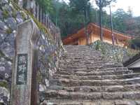 A magnificent temple with famous waterfall, Nachi Falls and a three-story pagod