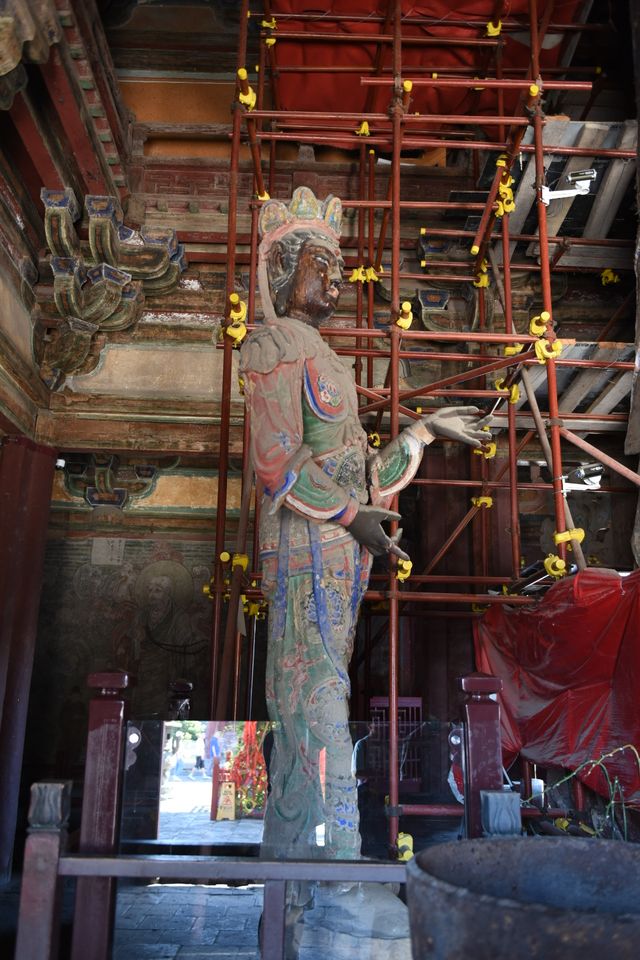 獨樂寺泥塑。