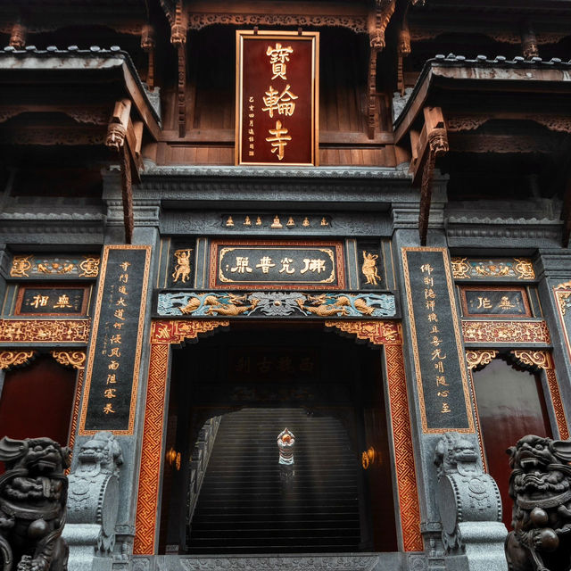 地鐵直達｜滿園金色，寶輪寺的銀杏黃了❗️||屬於重慶的冬日氛圍感已經拉滿