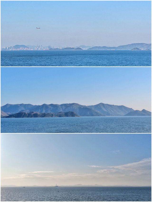 港珠澳大橋上看最美落日晚霞