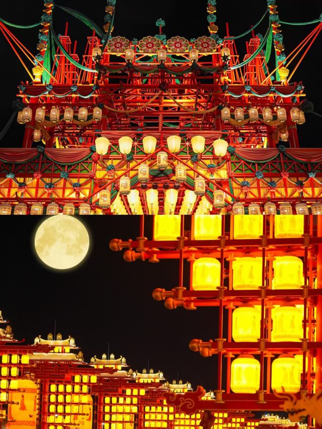 北京周邊震撼夜遊！唐山河頭老街，一秒跌進大唐盛世