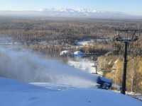 長白山和平滑雪場開板迎客