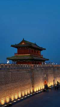 航拍直擊!夜幕下的正定古城,美到閃瞎你的眼!”