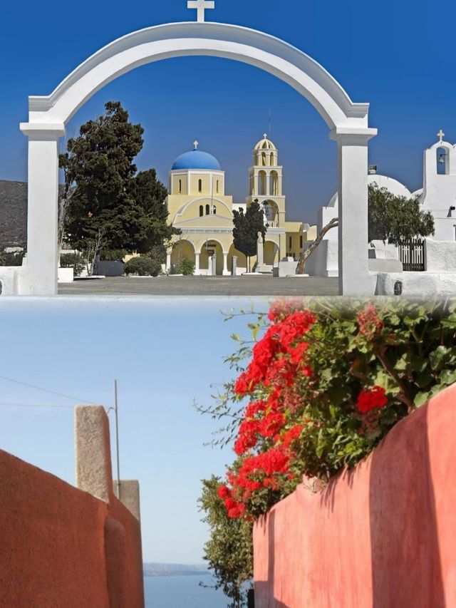 走在伊亞街道，連影子都染上了愛琴海的溫柔