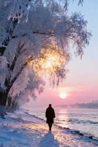 哈爾濱冬日限定｜在松花江畔邂逅一場雪上「鎏金日落」