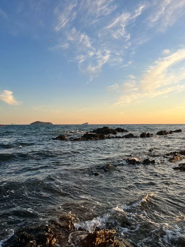 冬日銀沙灘絕美日出