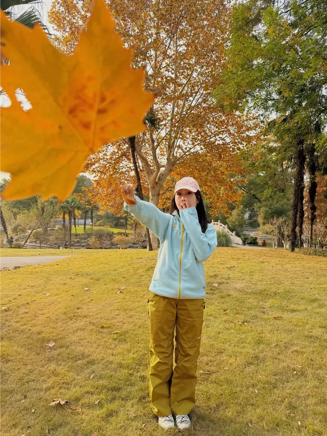 上海植物園紅葉撿秋墜美機位