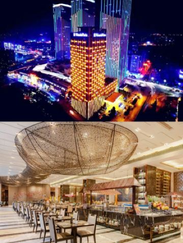 โรงแรม Nanning R&F Wanda Vista: อีโมจิหลากหลายรูปแบบ | เพดานสุดหรูของ Greentown