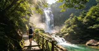 Jiujiang Concise Travel Guide: Key Attractions - Lushan Mountain: Summer average temperature 22℃, ideal for escaping the heat; Guling Cloud Town, Three-Tiered Spring, Xiufeng Waterfall, Hanpokou Sunrise; Suitable for students.