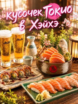 Beware! Something delicious is coming to Heihe 🍣🇯🇵