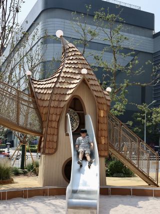 Mid-Autumn family fun | Kids didn't want to leave the outdoor playground at Xujiang Tianjie