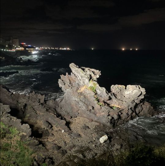 제주, 저녁에 보는 용머리해안도 분위기 있어 !