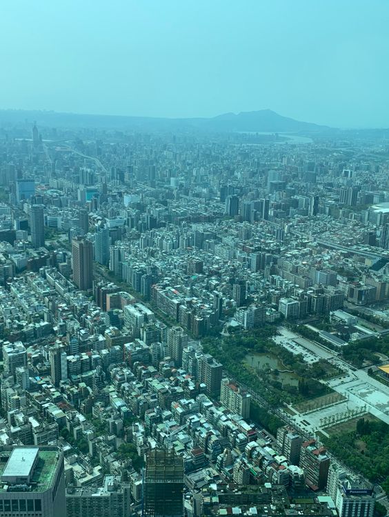 台湾　台湾観光　台北101展望台からの景色は圧巻！