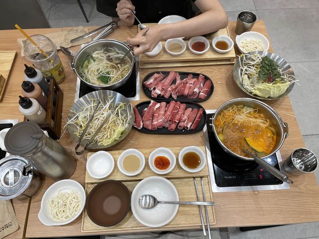 깔끔한 한상 느낌~ 샤브촌by계백집 평촌역점