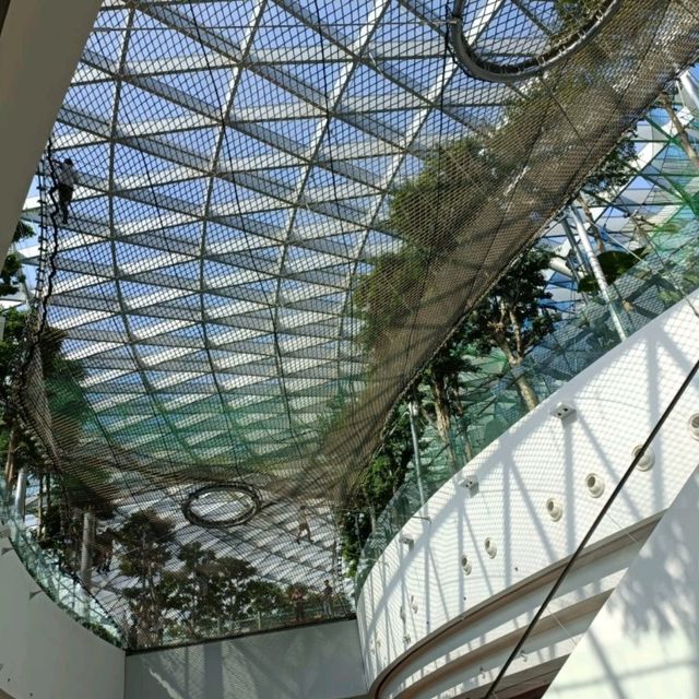 Beautiful indoor waterfall
