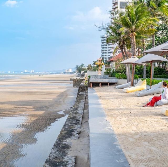 ที่พักหัวหินติดทะเล วิวพระอาทิตย์ตกสวยมาก