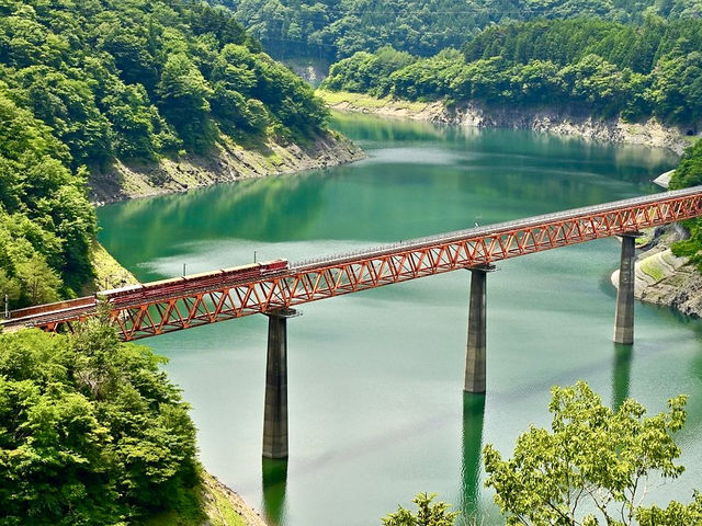 A train station on a cliff!