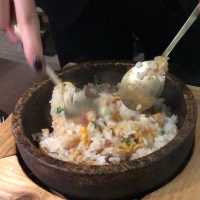 旺角帝京酒店附近柞木炭家熱石海鮮拼盤