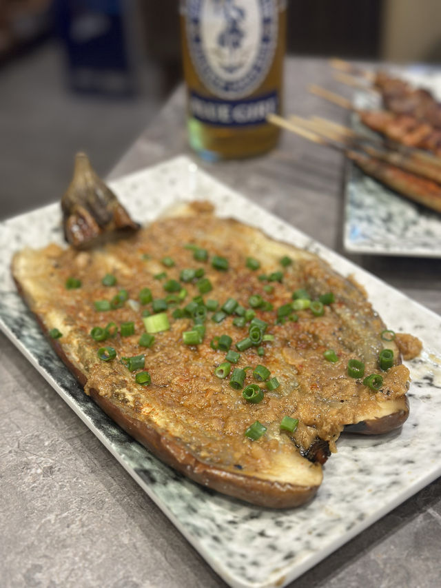 元朗宵夜！收工嘆啤酒串燒海鮮