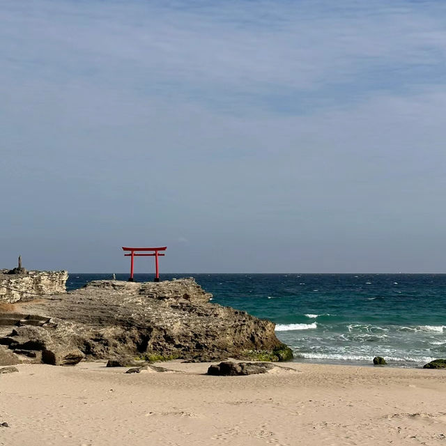 守谷海水浴場：廣闊沙灘、碧藍海景