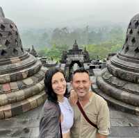 Borobudur temple. Magical moment