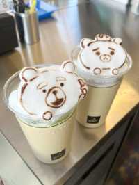 【糸島カフェ】リクエストで描いてくれる3Dラテアート☕️