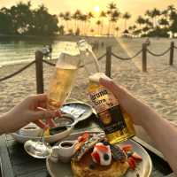 Sunset at Tanjong Beach Club Bar