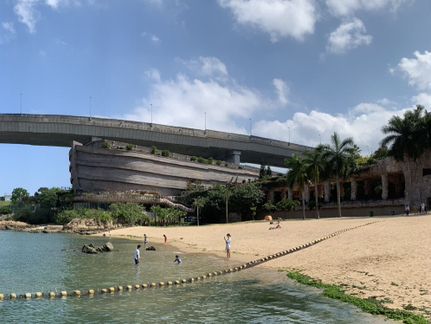 香港本地遊：馬灣東灣泳灘 青馬大橋下的悠閒時光