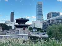 Secret local spot to watch sunset nearby Dongdaemun Design Plaza 