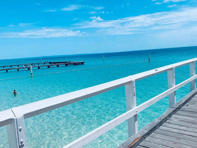 西澳洲必去景點🚂千與千尋海中火車🚂巴瑟爾頓碼頭 Busselton Jetty