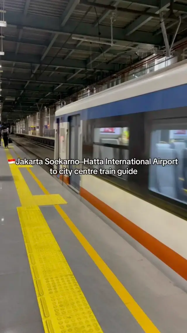 Jakarta Soekarno-Hatta International Airport to city centre train guide