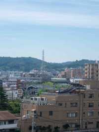 街の高台にたたずむ、大船観音寺の白い観音様🙏