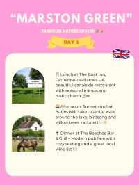 Marston Green for Tranquil Nature Lovers