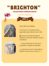 Brighton itinerary 🤍