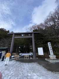 Snowy shrine in Hokkaido 