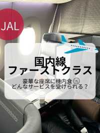 JAL国内線ファーストクラス✈️✨