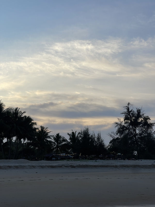Cherating — an exceptionally beautiful beach. 