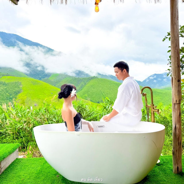 #ที่พักหมู่บ้านสะปัน  บนยอดดอย แช่อ่างฟินๆ ชมหมอก #ที่พักหมู่บ้านสะปัน  บนยอดดอย แช่อ่างฟินๆ ชมหมอก