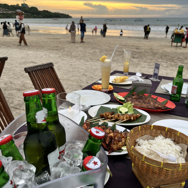 シーフードBBQが食べられるビーチが目の前❣️ルメリディアンバリ シーフードBBQが食べられるビーチが目の前❣️ルメリディアンバリ