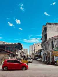 🌤️ Penang's Blue Heaven: When George Town's Streets Meet Perfect Skies!