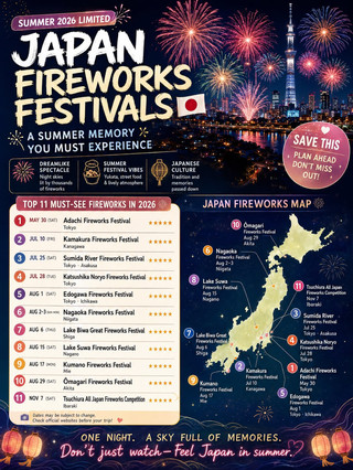 🇯🇵2026年日本終極煙火指南🎆 預訂前請先存檔！