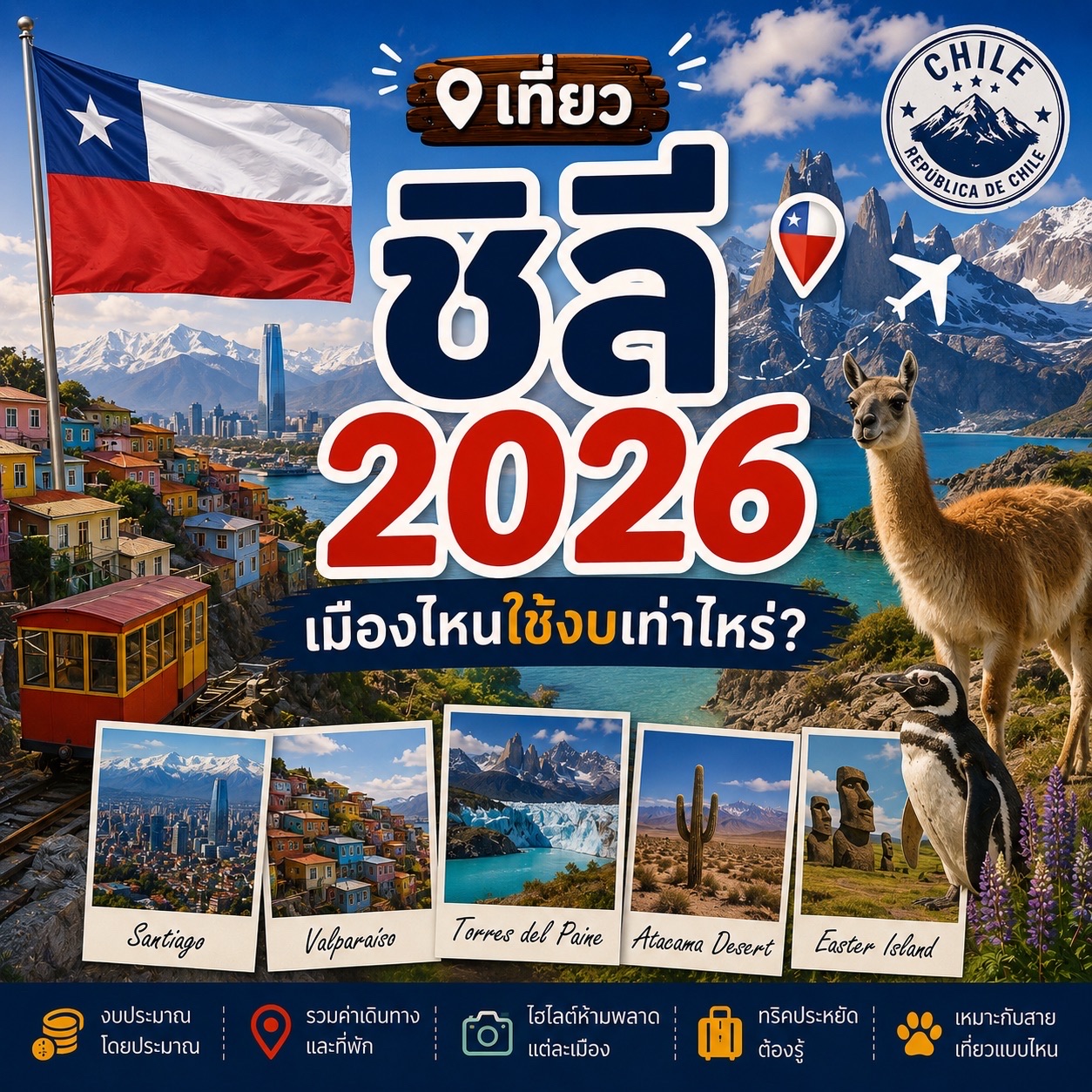 🇨🇱 Traveling to Chile in 2026: How much does it cost to visit each city? ✈️🏔️