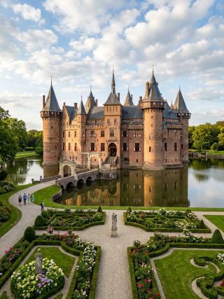 德哈爾城堡 (De Haar Castle) — 童話般的夢幻城堡。