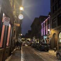 Amazing Winter lights trail Montreal